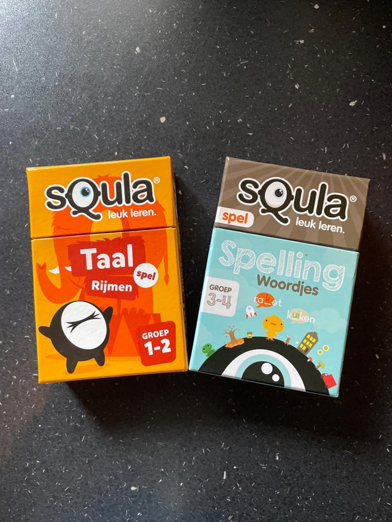 SQULA Taalspel Rijmen & Spelling Woordjes, Een of twee spelers, Ophalen, Zo goed als nieuw