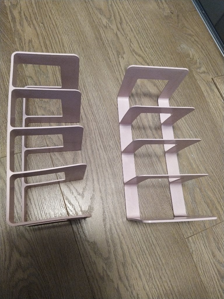 2 licht roze organizer rekjes voor bijv. bureau papier, Ophalen of Verzenden, Zo goed als nieuw