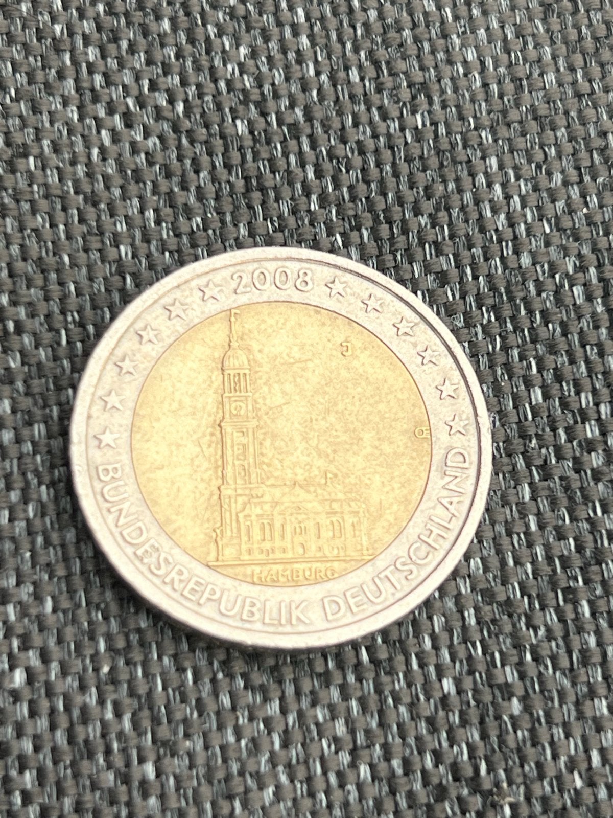 2 Euro munt Duitsland 2008 Hamburg, Ophalen of Verzenden, Duitsland, Losse munt