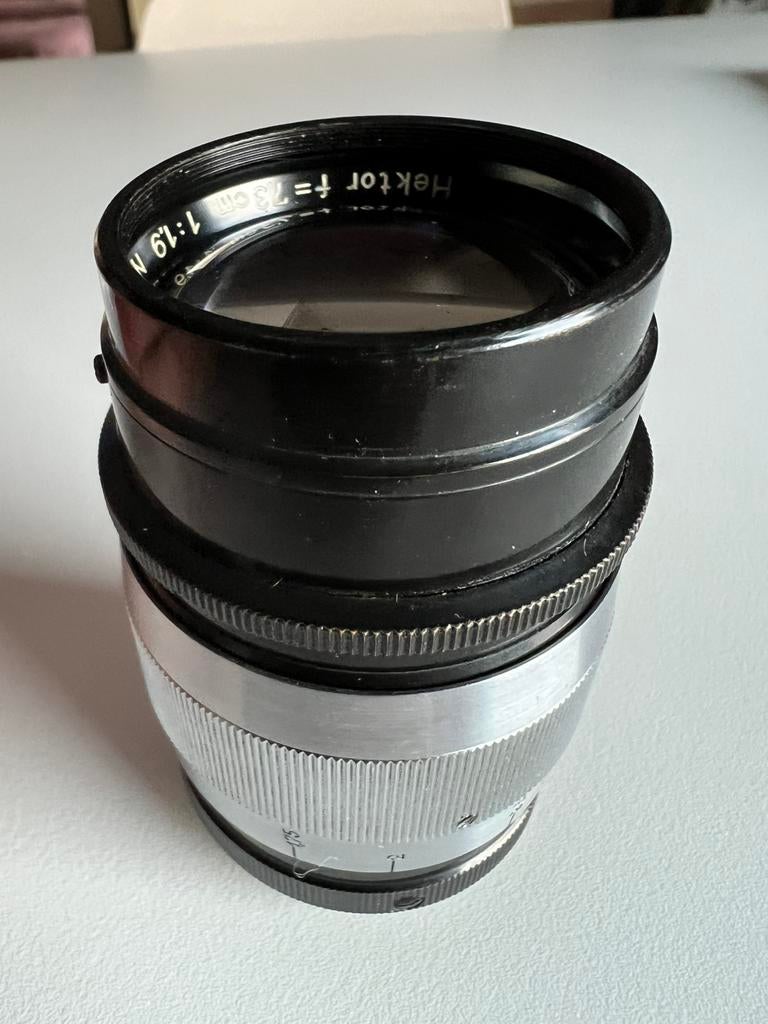 Leica Hektor 73mm 1.9, zeldzaam!, Gebruikt, Leica, Nvt, Nvt