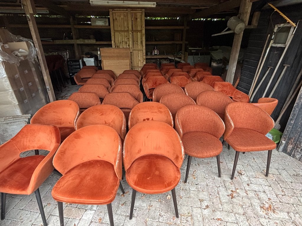 Eetkamer/ horeca stoelen, Huis en Inrichting, Stoelen, Ophalen, Gebruikt, Bruin, Vijf, Zes of meer stoelen