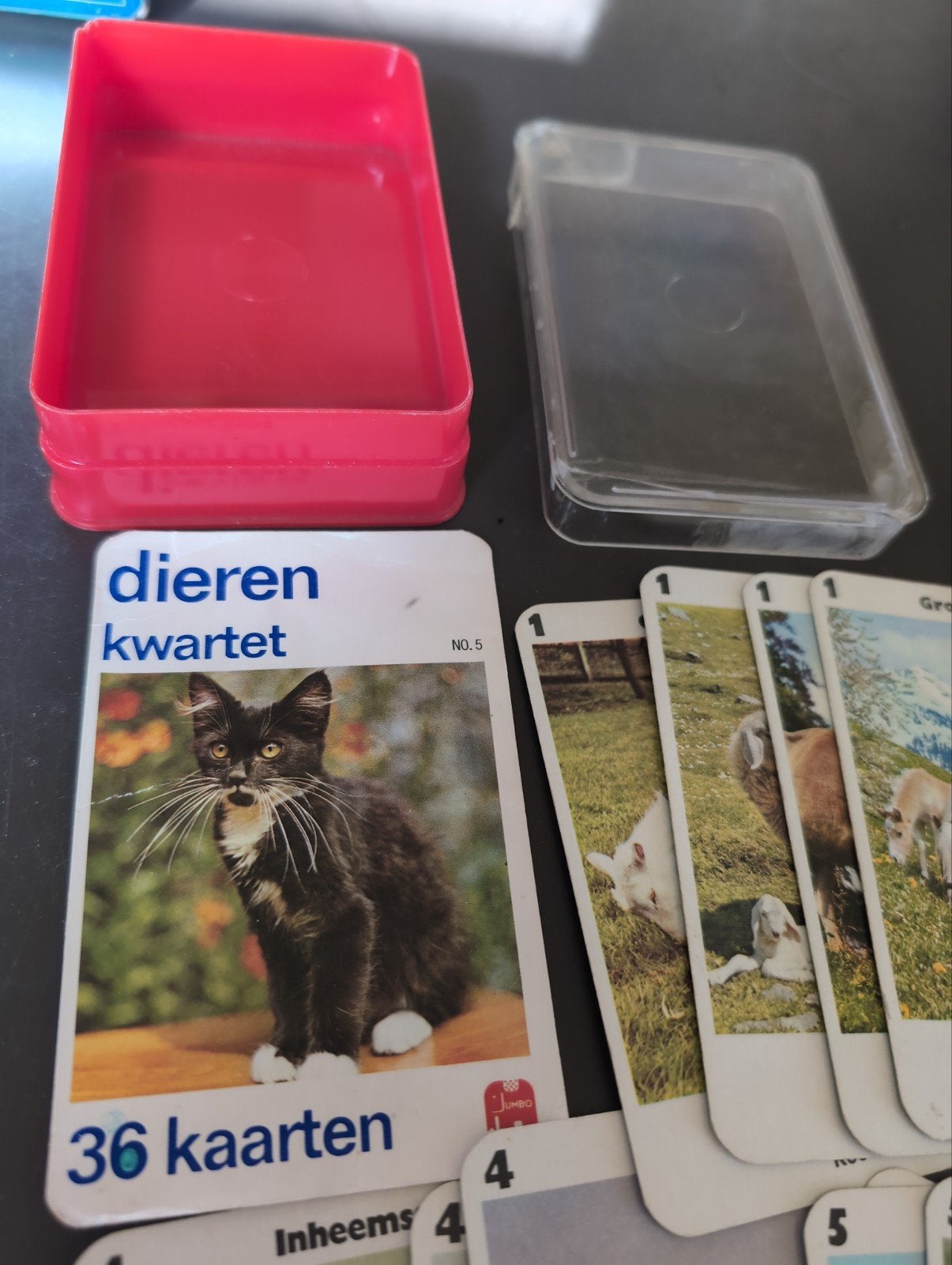 Dieren kwartet no 5  Jumbo, Verzamelen, Speelkaarten, Jokers en Kwartetten, Ophalen of Verzenden, Gebruikt, Kwartet(ten)