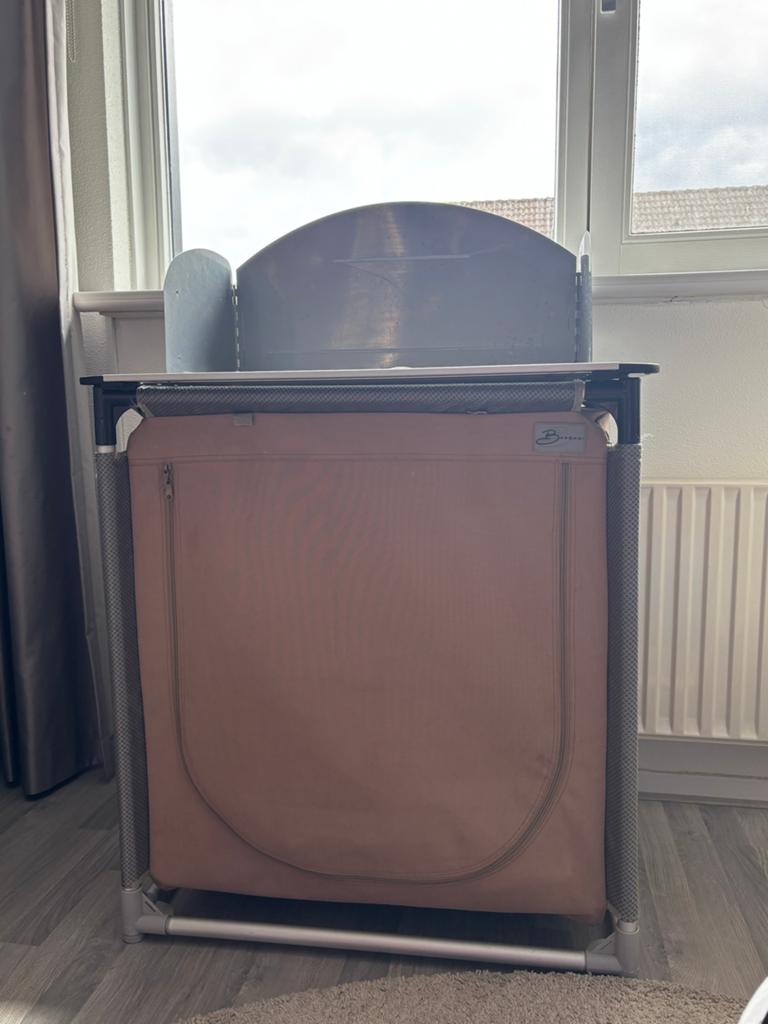 Bardani Camping Keuken B70xH80xD45 cm - Verstelbare Poten, Caravans en Kamperen, Ophalen of Verzenden, Gebruikt, Campingkast