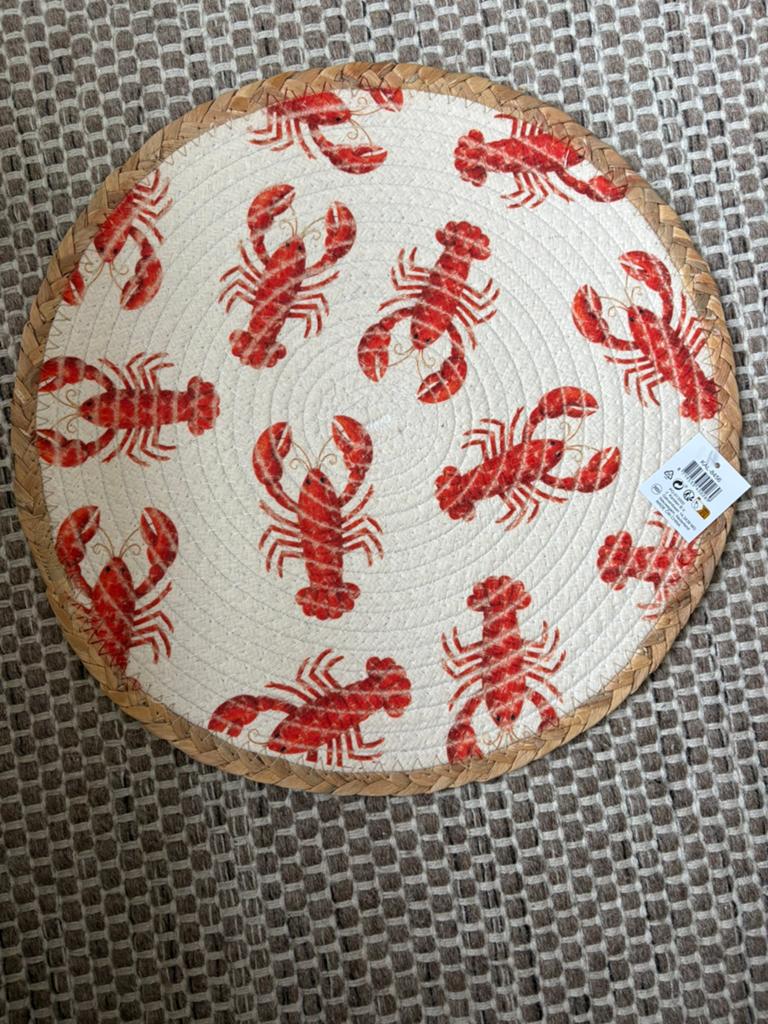 Twee super leuke placemats 🦞, Verzenden, Zo goed als nieuw