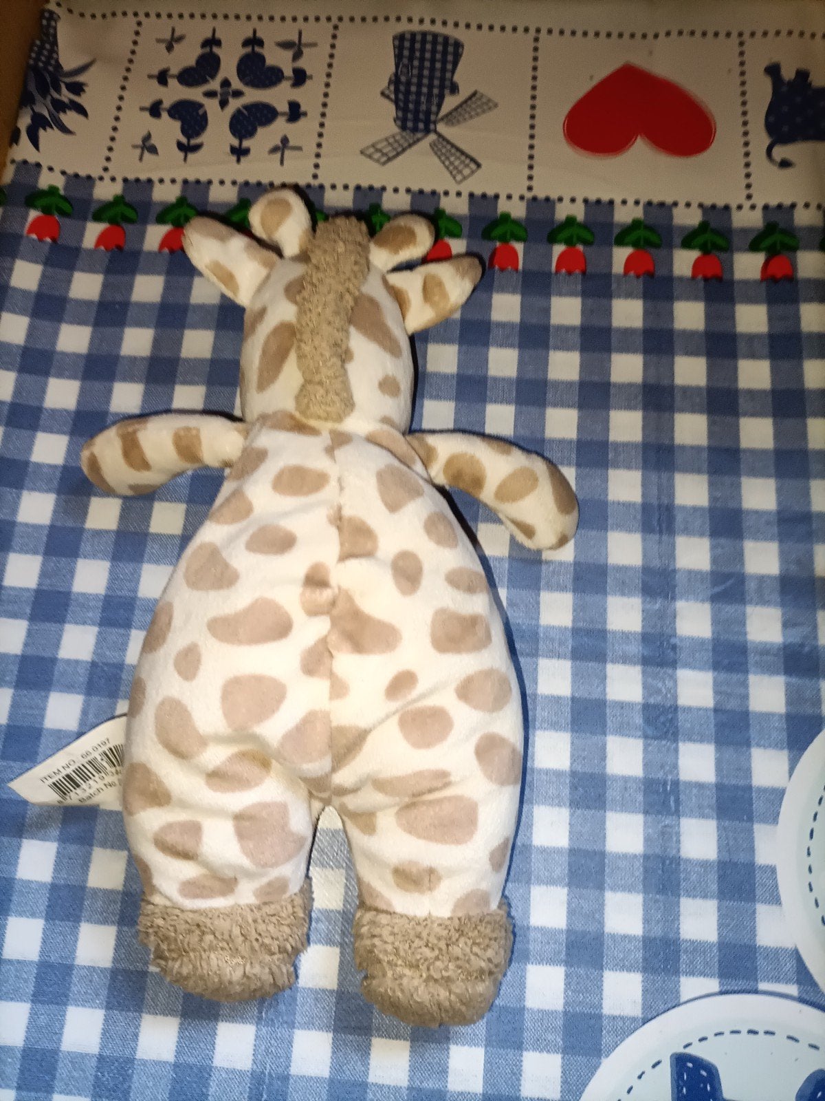 Giraffe knuffel met rammelaar Toys Amsterdam 24 cm groot, Kinderen en Baby's, Speelgoed | Knuffels en Pluche, Ophalen of Verzenden