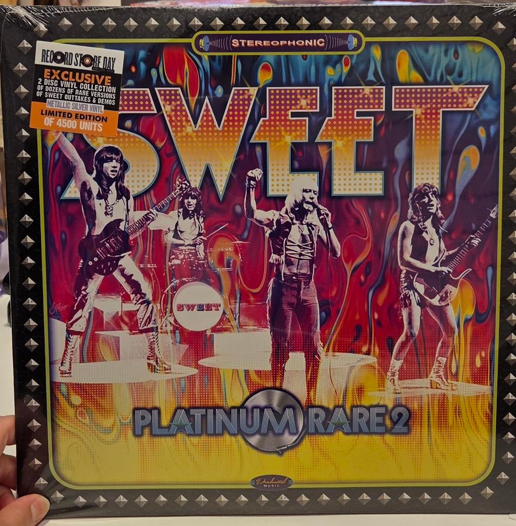 Dubbele lp van 'Sweet' ; Platinum Rare 2, metallic silver lp, Ophalen of Verzenden, Nieuw in verpakking, 12 inch, Poprock