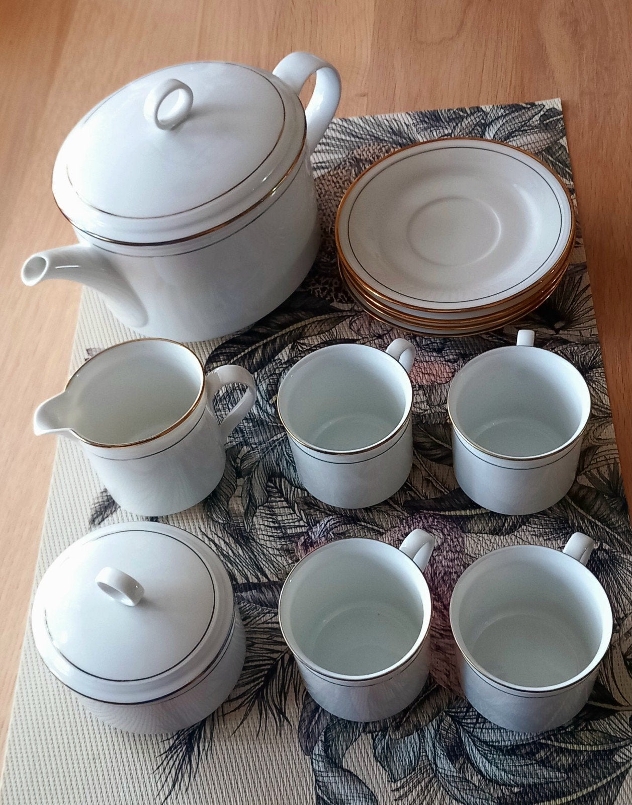 Koffie /13delig vintage/ porcelein, Ophalen