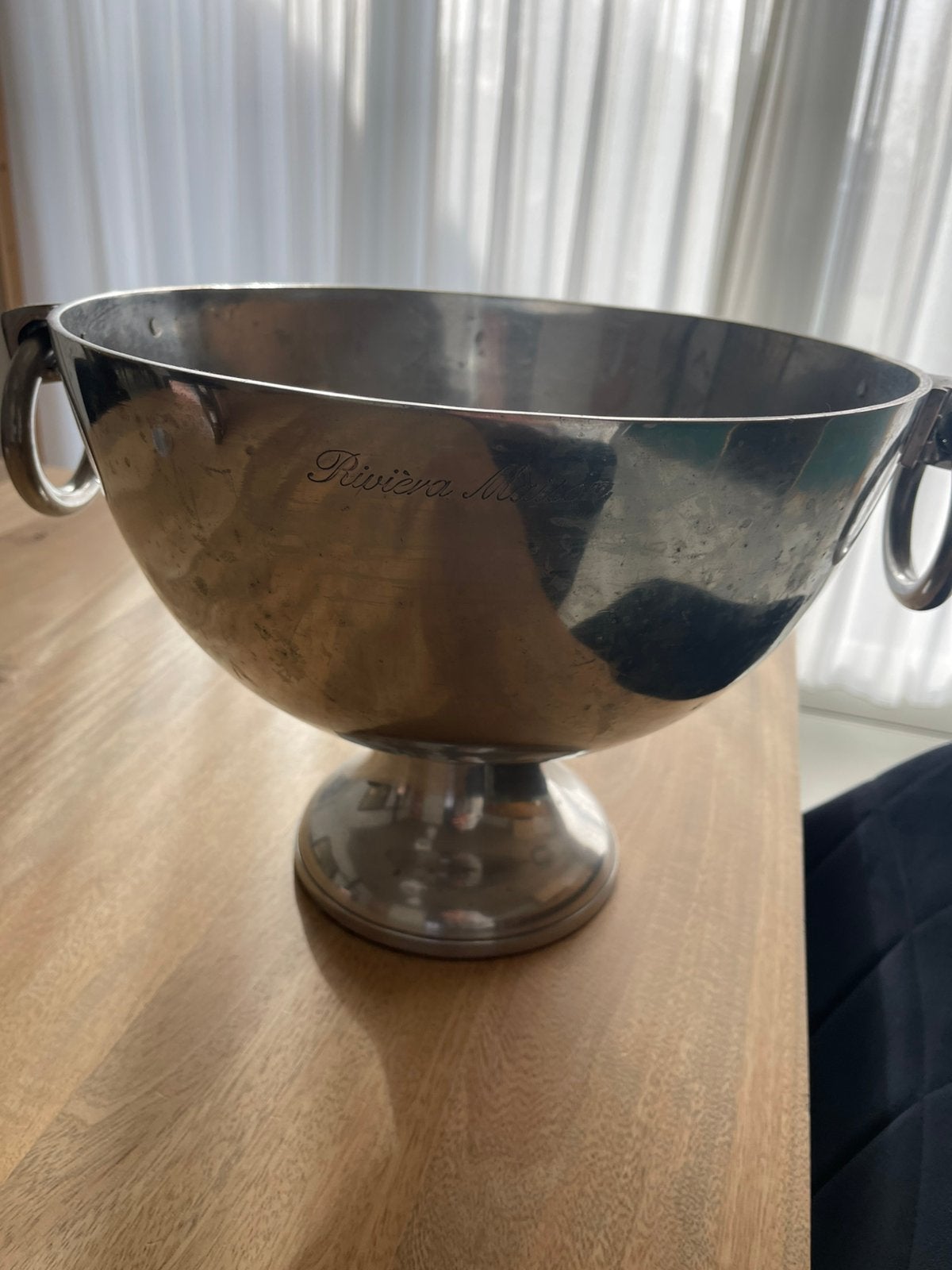 Champagne cooler, Ophalen, Zo goed als nieuw, Rond, Glas