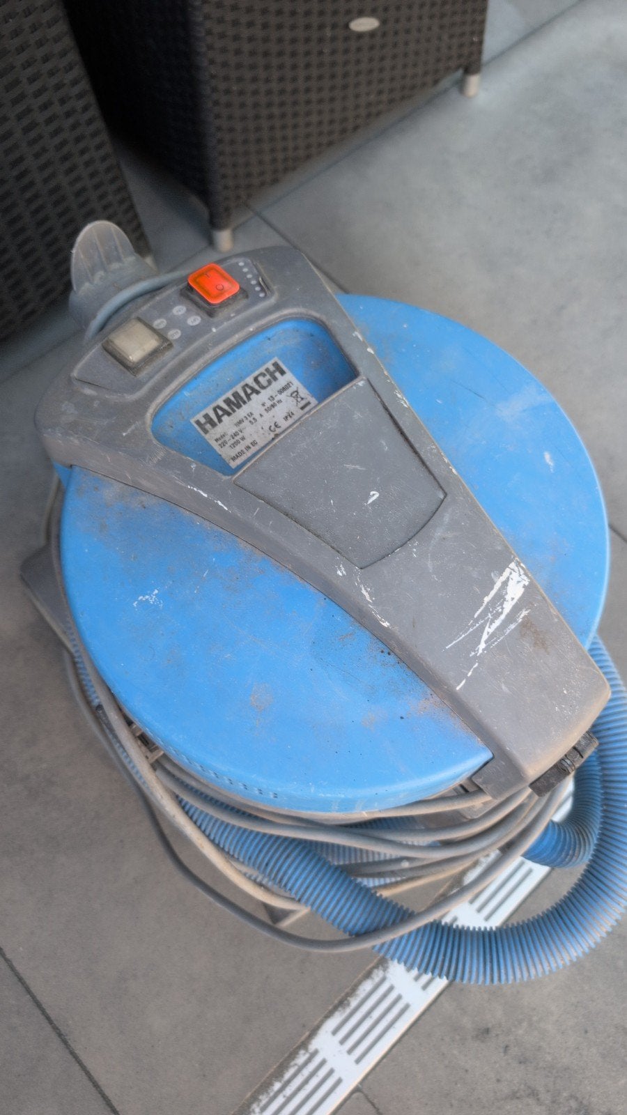 Hamach Industriële stofzuiger 1200W, Overige merken, Gebruikt, Ophalen of Verzenden, Industriële stofzuiger