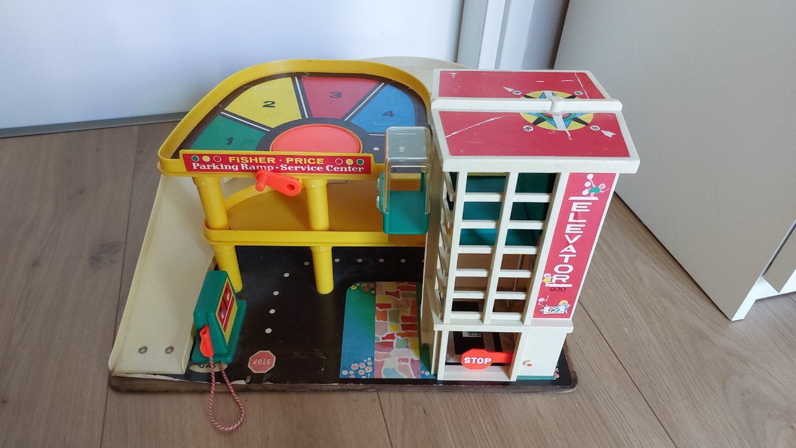 Vintage Fisher-Price garage, Kinderen en Baby's, Ophalen, Gebruikt, Speelset