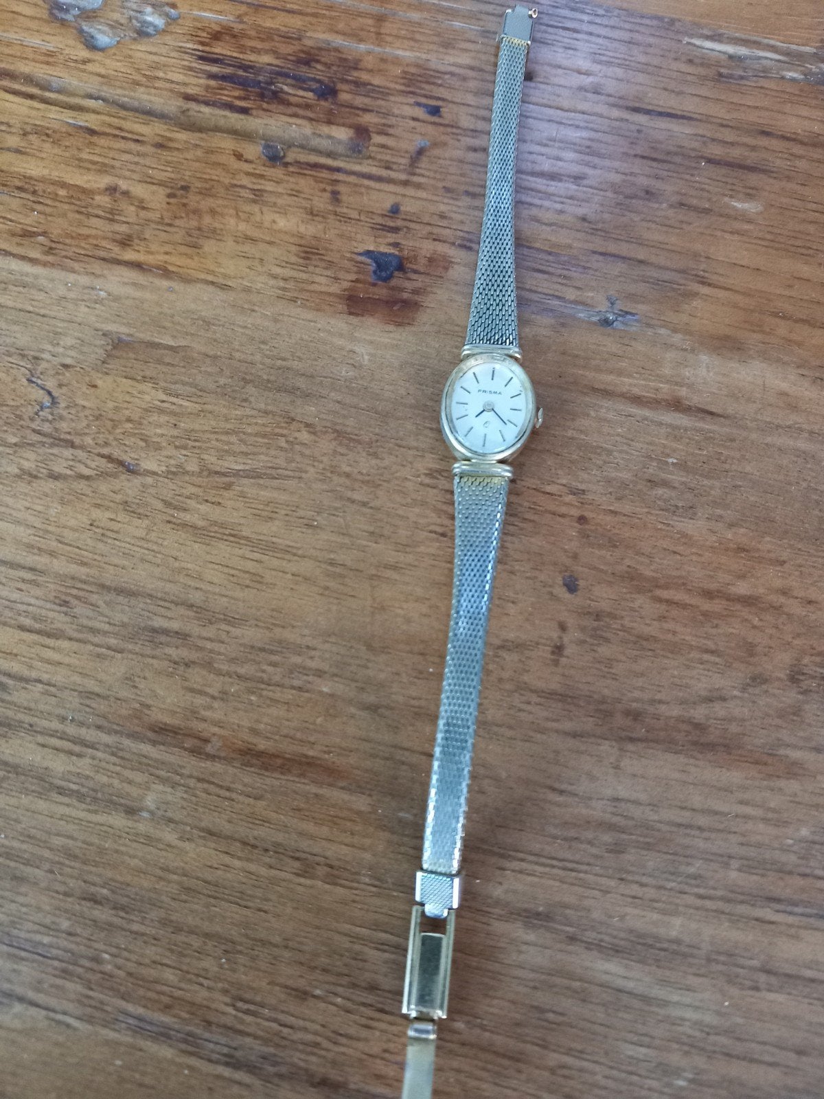 Oud werkend vintage horloge van Prisma, dames., Verzenden, Gebruikt, Staal, Overige merken