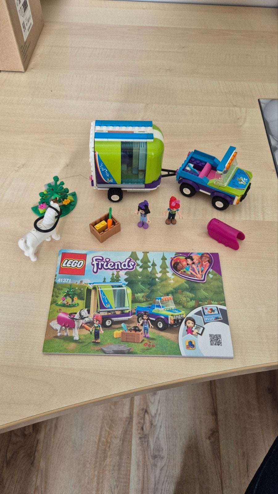 Lego Friends 41371 Mia's paardentrailer compleet, Lego, Friends, Ophalen of Verzenden, Complete set