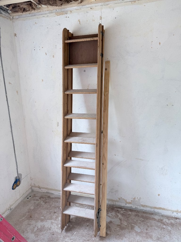 Zoldertrap, Doe-het-zelf en Verbouw, Ladders en Trappen, Ophalen, Gebruikt, Ladder, Opvouwbaar of Inschuifbaar