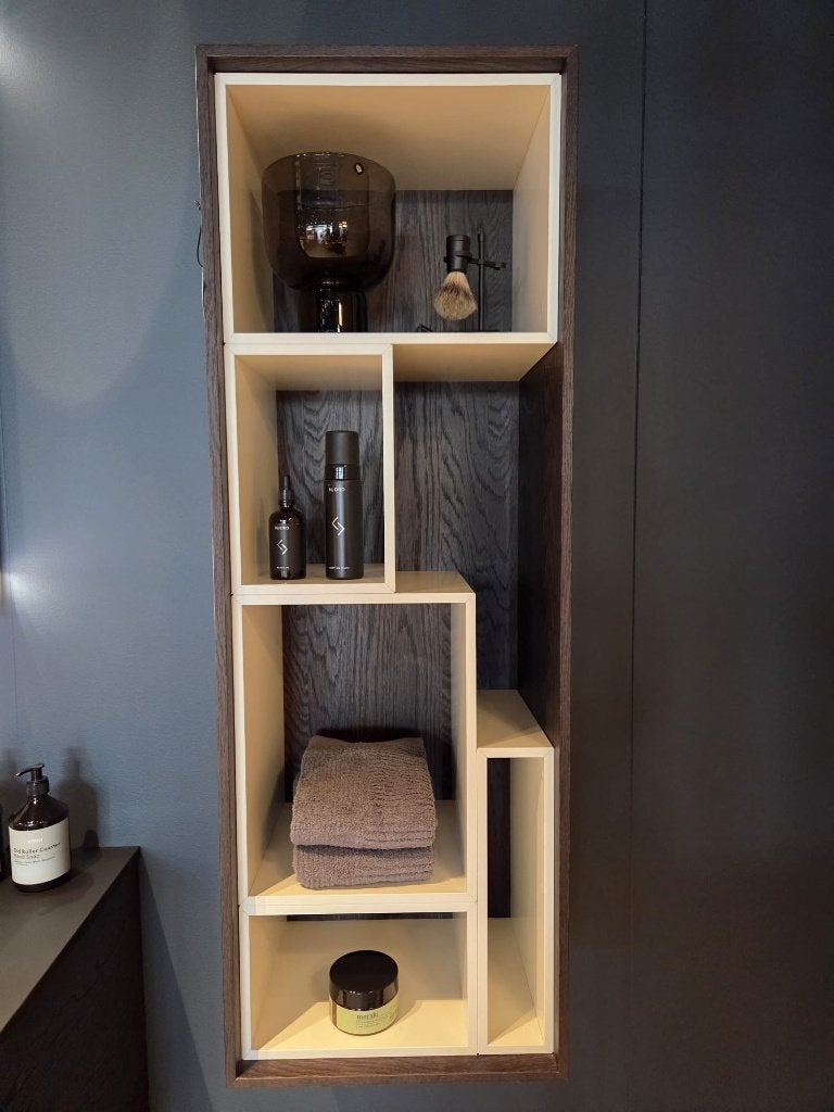 Badkamerkast Legno Dark Oak – Showroommodel KVIK GRONINGEN, Ophalen, Minder dan 50 cm, Overige typen, Zo goed als nieuw