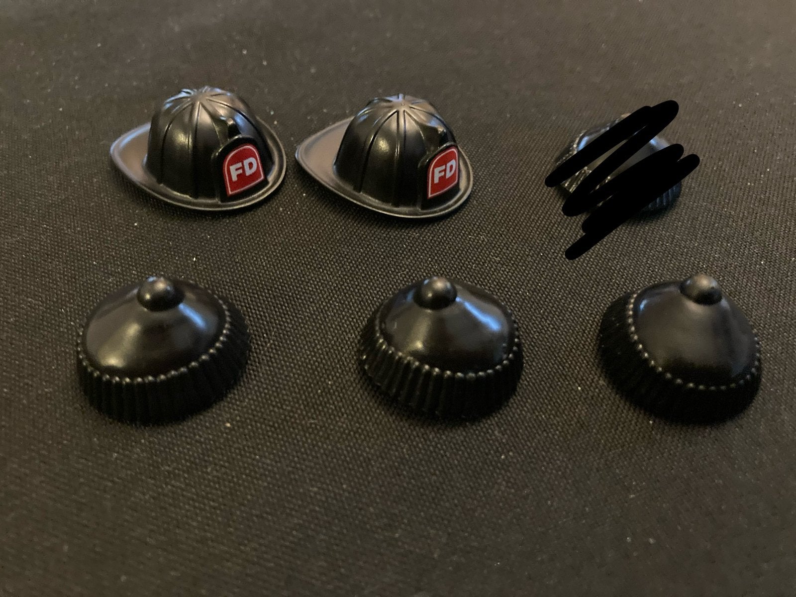 Playmobil hoeden, petten zwart., Ophalen of Verzenden, Zo goed als nieuw