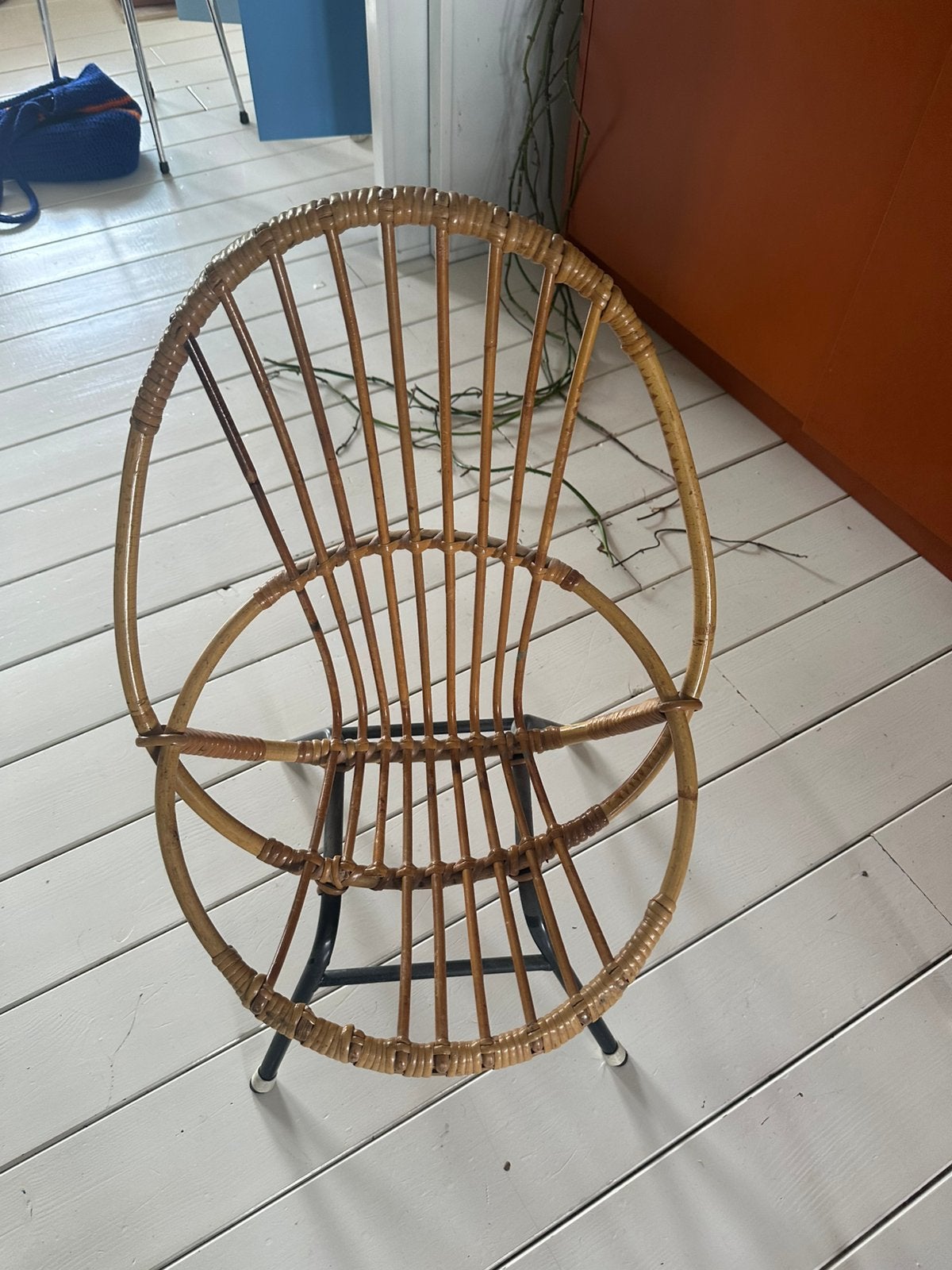 Rotan kinderstoeltjes, Ophalen of Verzenden, Zo goed als nieuw, Bruin, Twee
