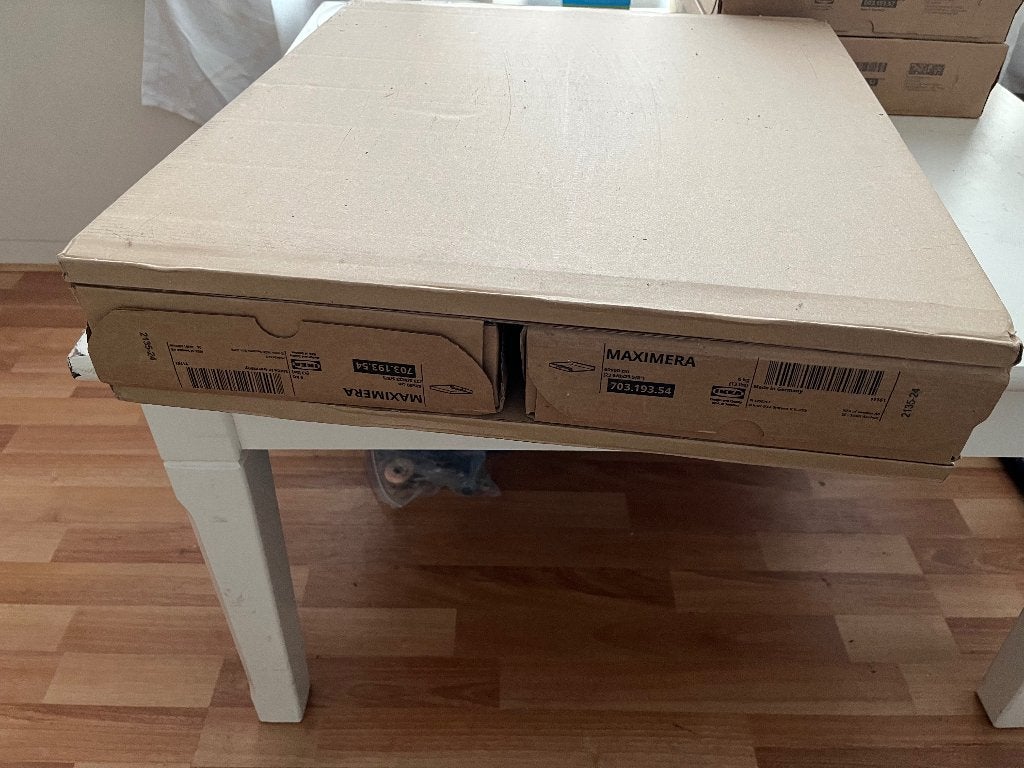 2 stuks Ikea Maximera lade 40 x 37 cm Nieuw!  303.193.51, Ophalen, Minder dan 50 cm, Wit, Nieuw
