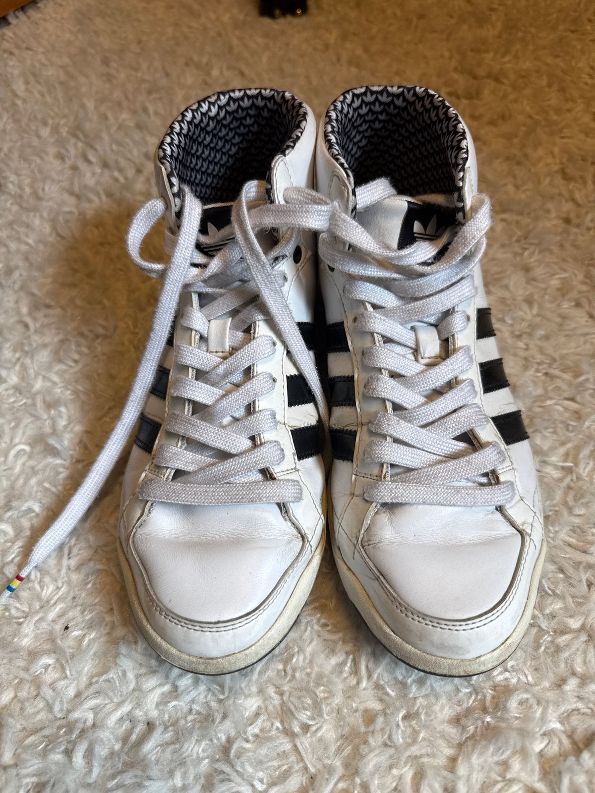 Adidas hoge sneakers 37,5  2011, Ophalen of Verzenden, Gedragen, Wit, Sneakers of Gympen