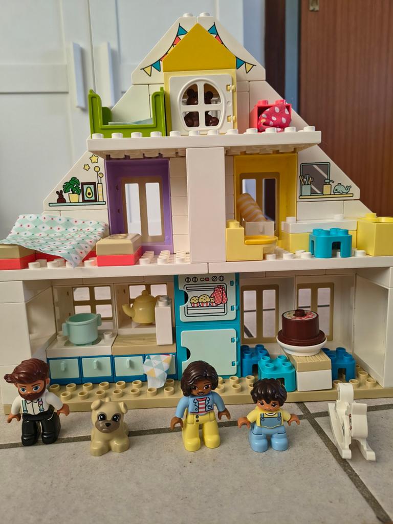 Lego huis duplo 10929 - Bouw 3 verschillende huizen, Ophalen of Verzenden, Zo goed als nieuw, Duplo