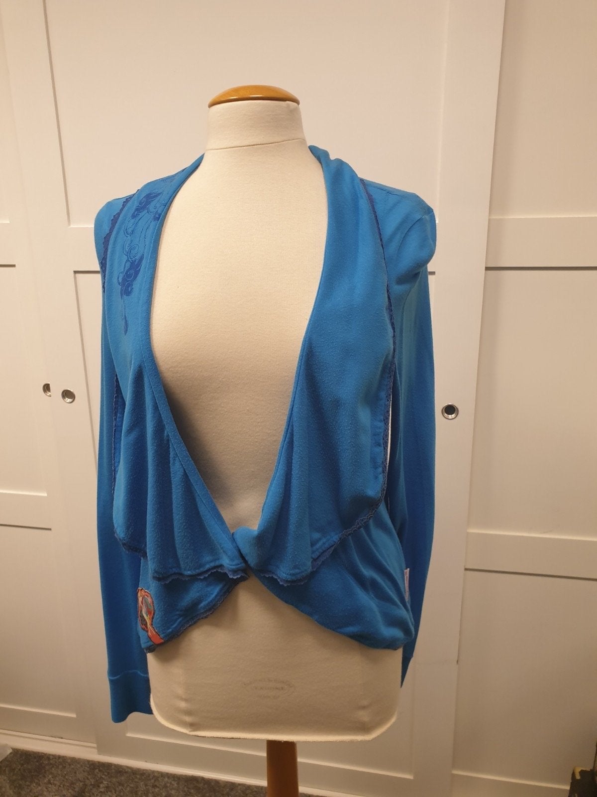 Blutsgeschwister blauw vestje met print, Blauw, Ophalen of Verzenden, Blutsgeschwister, Maat 36 (S)
