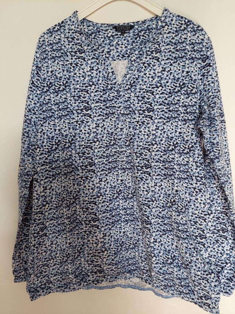 Zo goed als nieuw blouse van Blooming in Maat L., Kleding | Dames, Blauw, Maat 42/44 (L), Ophalen of Verzenden, Zo goed als nieuw