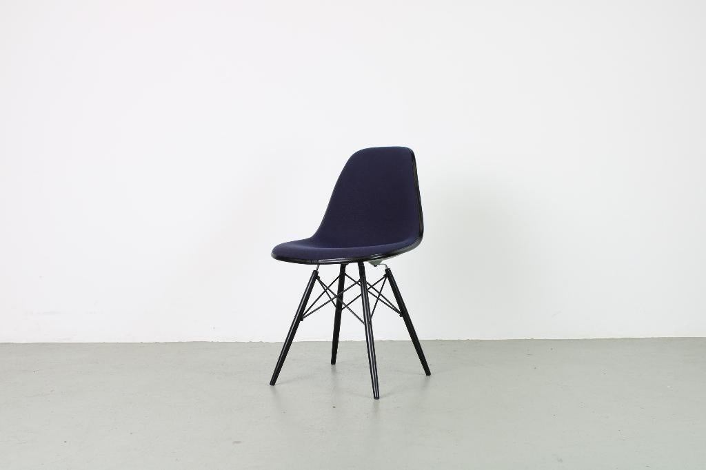 Vitra DSW stoelen, volledig bekleed, blauw/grijs, Ophalen, Gebruikt, Blauw, Hout