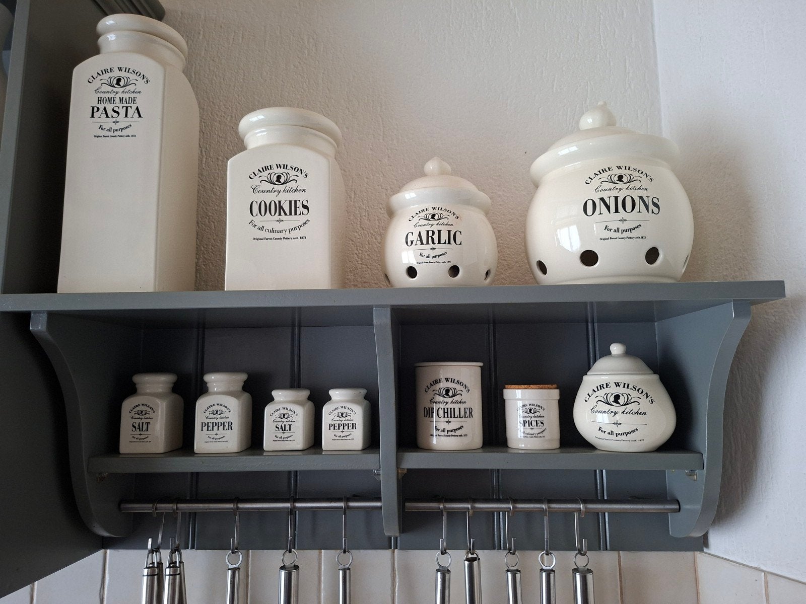Claire Wilson's Country Kitchen Voorraadpotten en meer, Huis en Inrichting, Gebruikt, Ophalen of Verzenden, Voorraadpot, Steen/keramiek