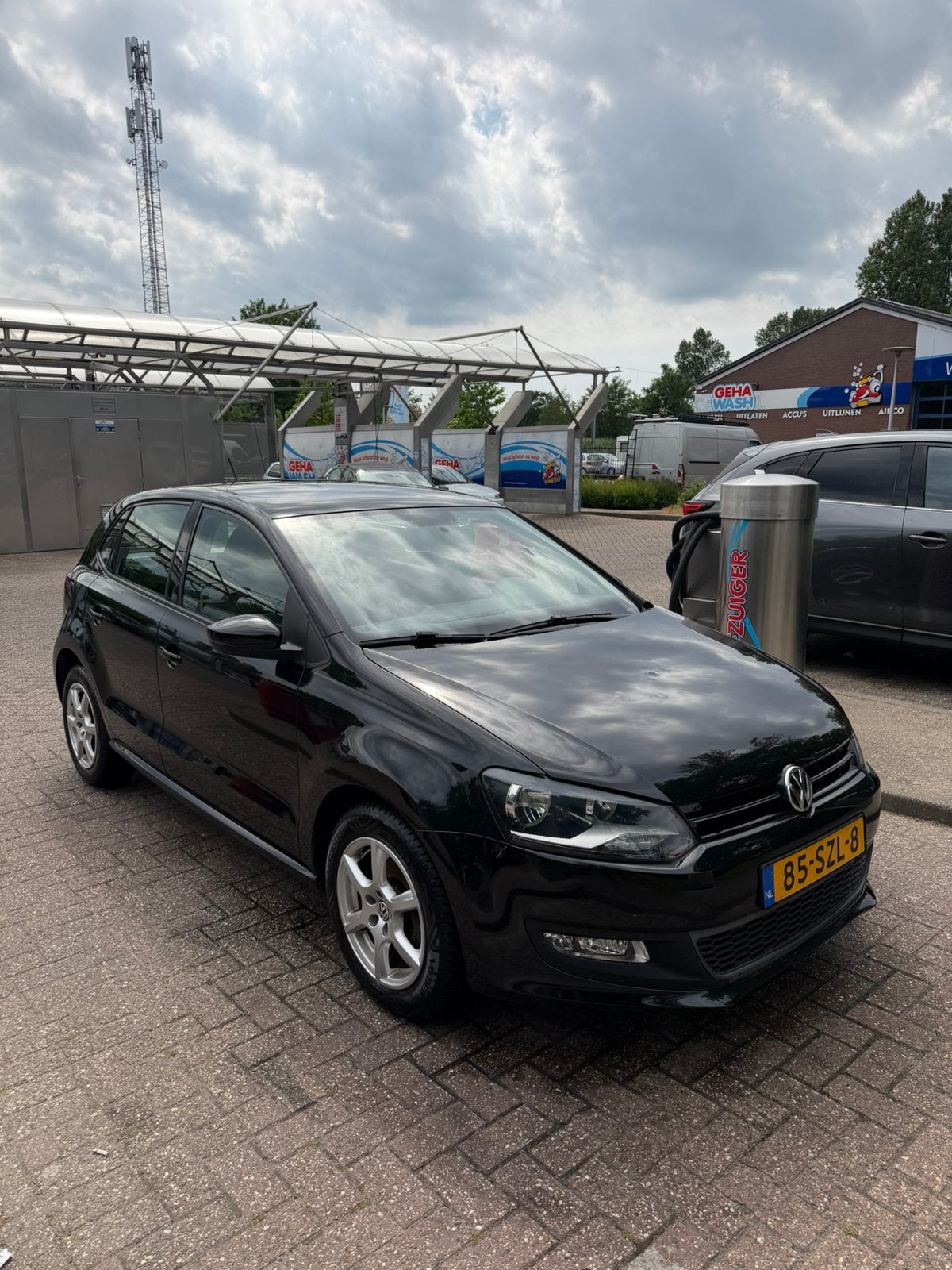 Volkswagen Polo 1.2 TSI 66KW 2012 Zwart, Auto's, Voorwielaandrijving, 40 €/maand, 4 cilinders, Zwart