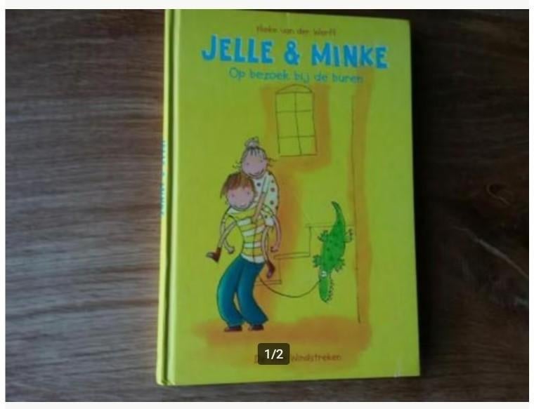 Hieke van der Werff, Jelle en Minke op bezoek bij de buren, Ophalen of Verzenden, Zo goed als nieuw, Fictie algemeen