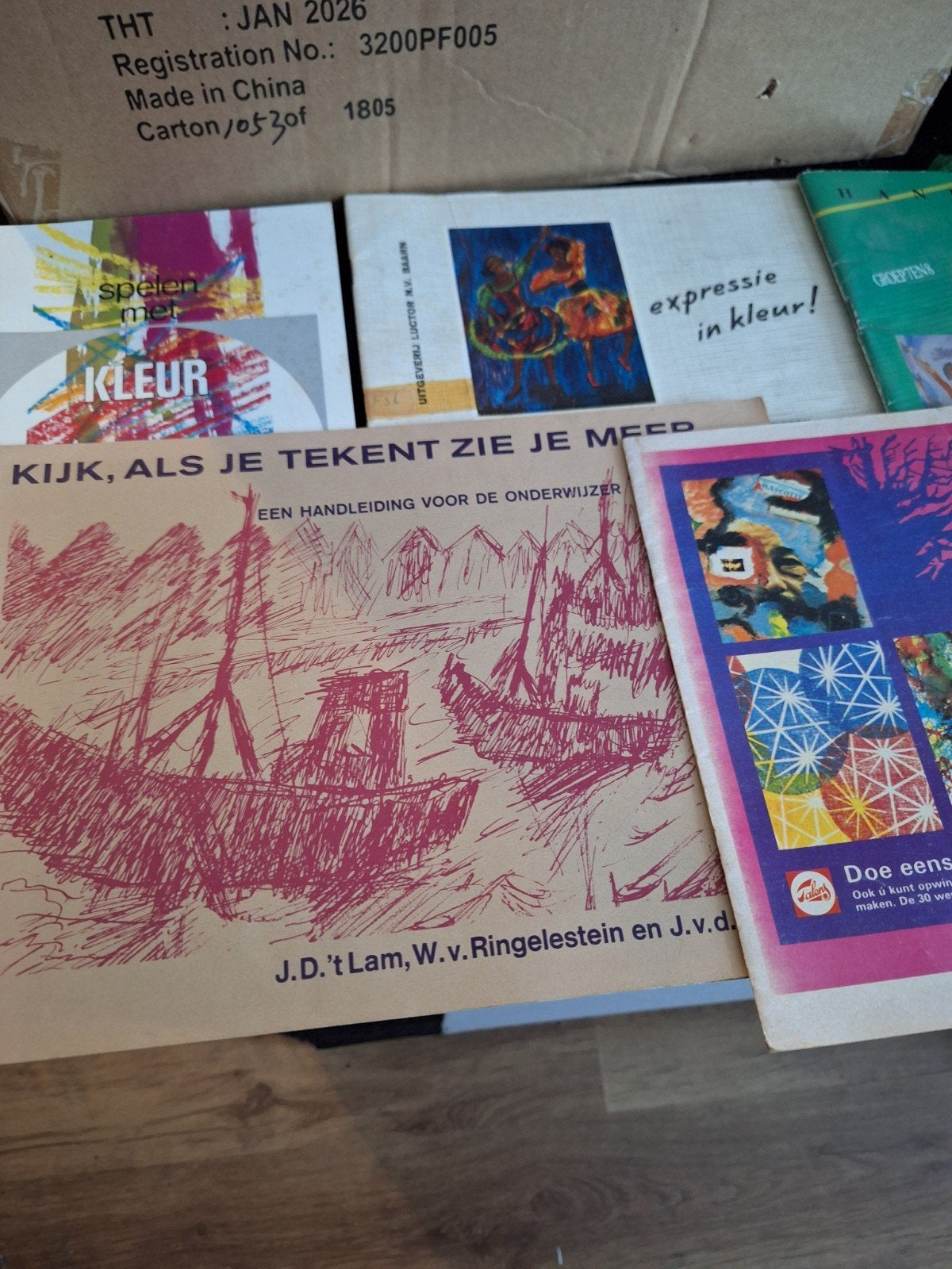 Oude tekenboekjes met dia's, Hobby en Vrije tijd, Tekenen, Ophalen, Gebruikt, Overige typen