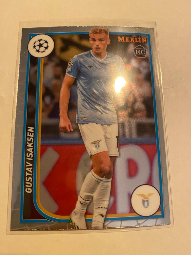 Gustav Isaksen Topps Merlin Lazio Roma RC #121, Ophalen of Verzenden, Zo goed als nieuw, Plaatje