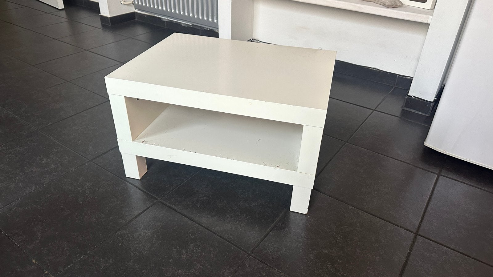 Witte salontafel / tv meubel GRATIS, Ophalen, Gebruikt, Vierkant, Minder dan 50 cm