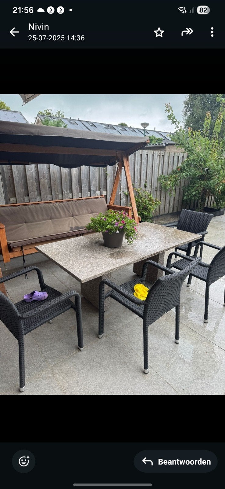 Tuintafel, Ophalen of Verzenden, Gebruikt