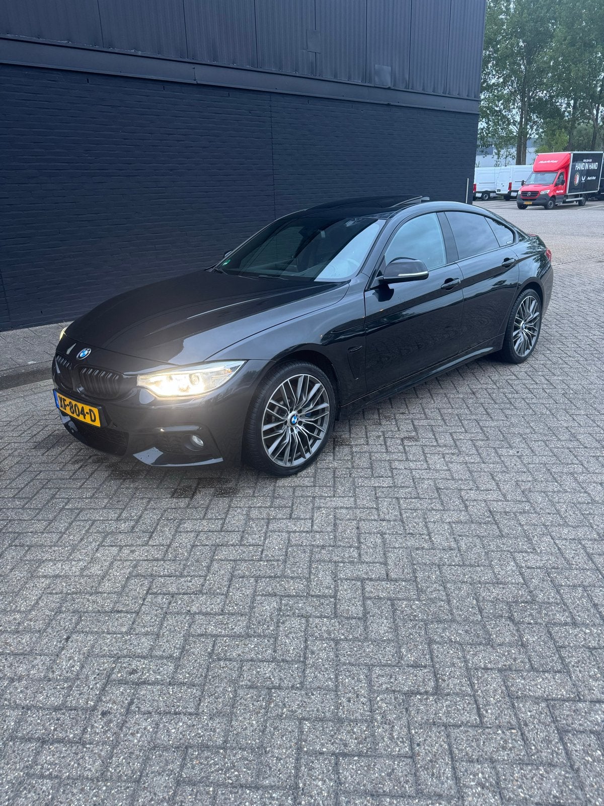 BMW 4-Serie 435DA 3.0 Xdrive Gran Coupe 2015 Zwart, Auto's, BMW, 1800 kg, Zwart, Zwart, Leder