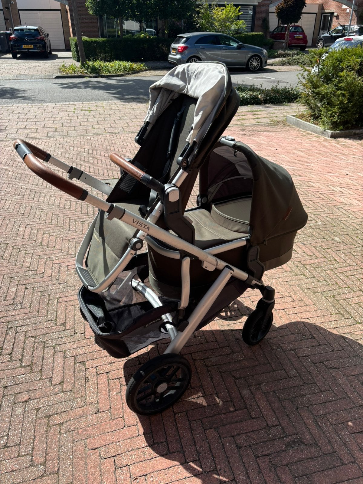 UPPAbaby Vista V2 2021 - Complete set + adapters + piggyback, Ophalen, Gebruikt
