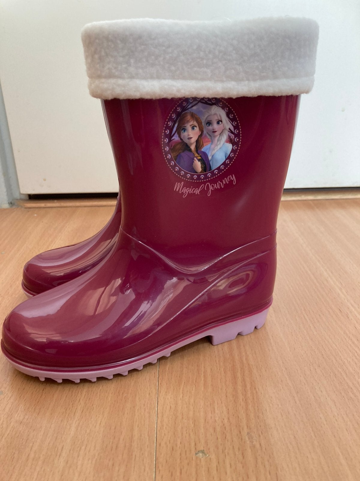 Nieuwe Disney Frozen Anna Elsa regenlaarzen gevoerd maat 27, Meisje, Nieuw, Ophalen of Verzenden, Laarzen