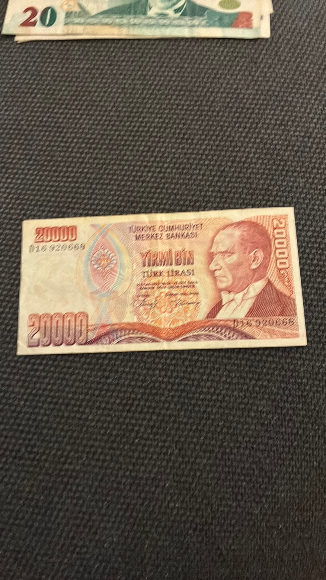 Turkije 20.000 lirasi, Ophalen of Verzenden