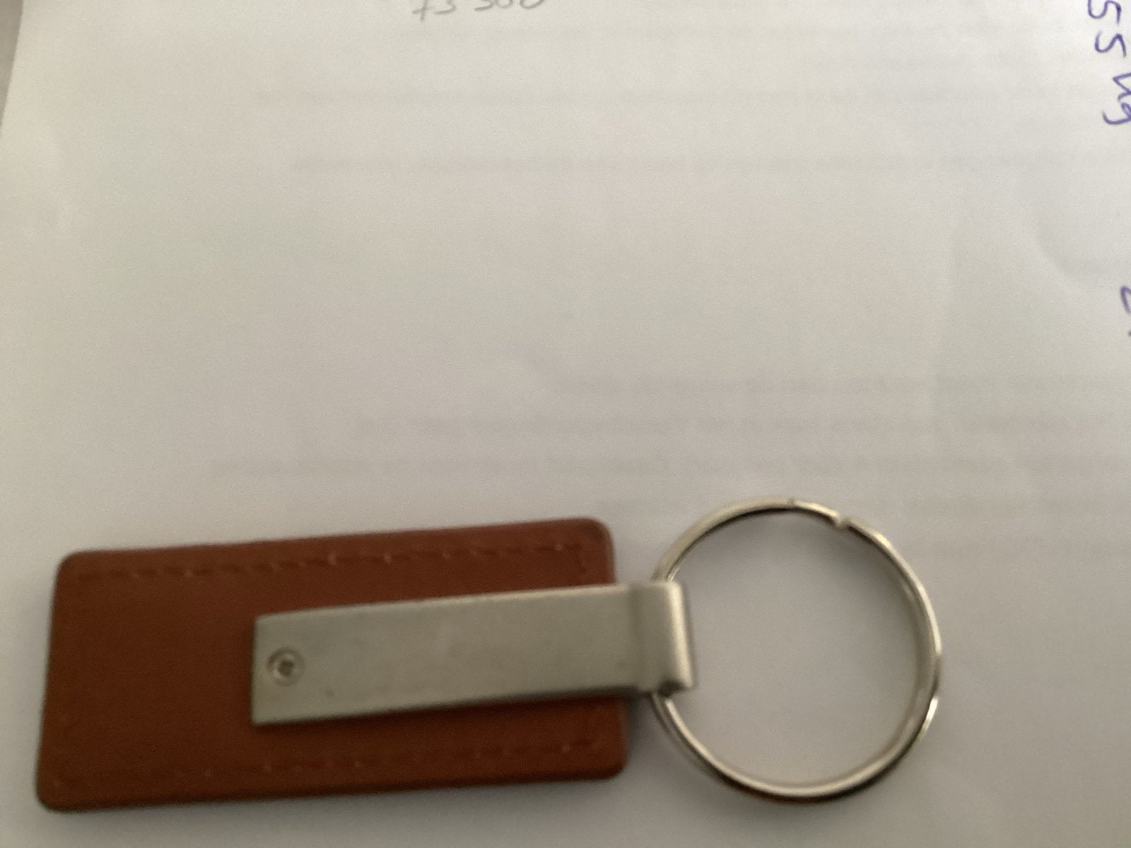 Originele BMW Kalfsbeek lederen RVS sleutelhanger nieuw, Ophalen of Verzenden