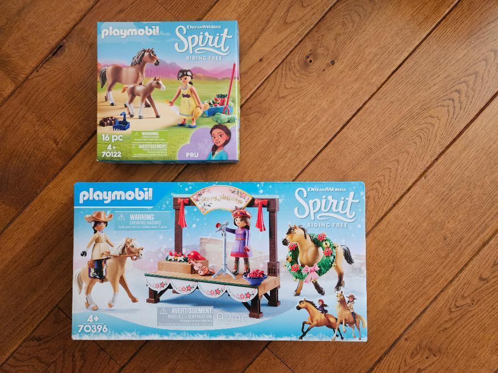 Playmobil Spirit Kerst concert 70396 & viool & 70122 paarden, Ophalen of Verzenden, Nieuw, Complete set