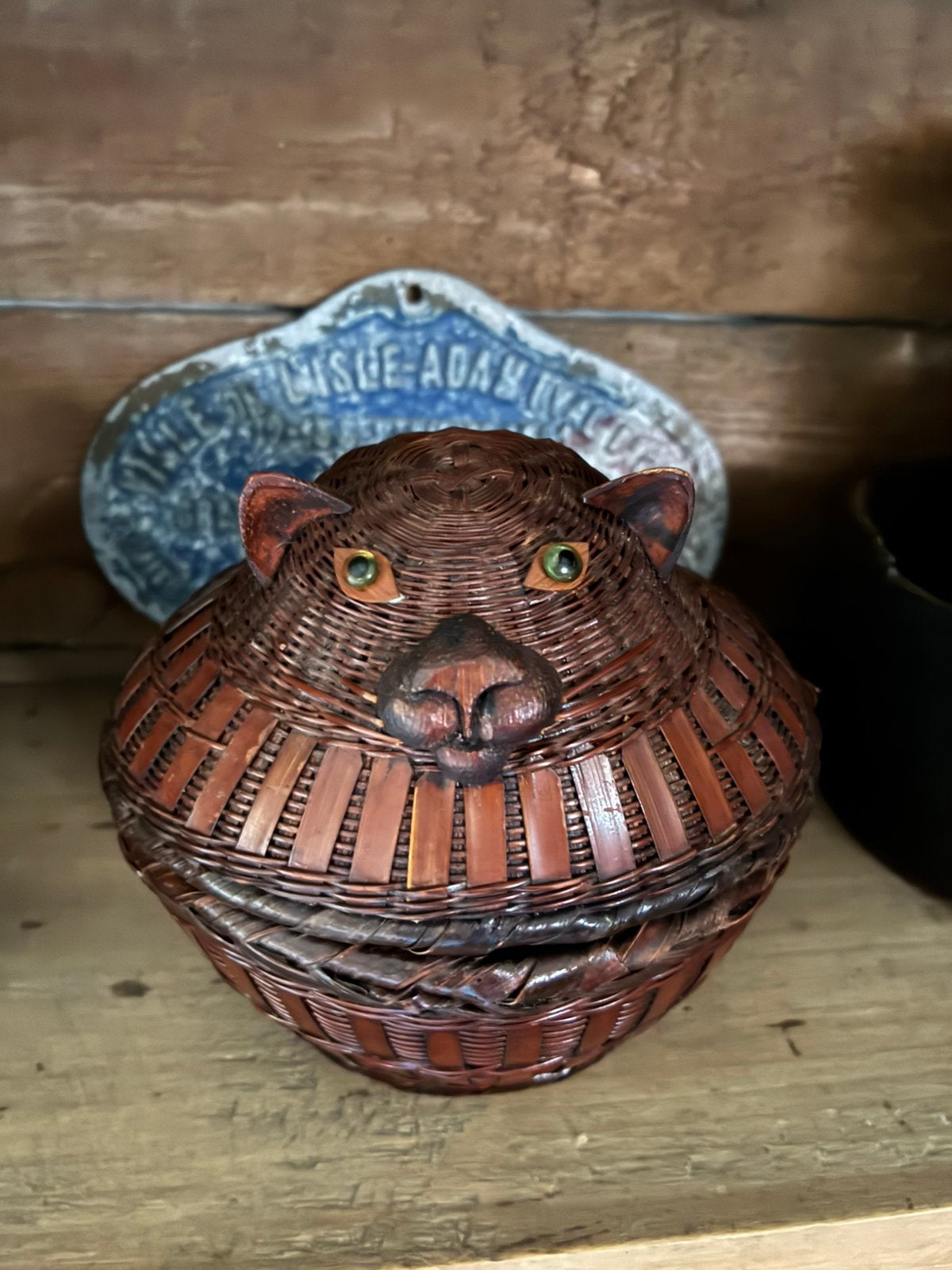 Vintage opberg doosje, Antiek en Kunst, Curiosa en Brocante, Ophalen of Verzenden