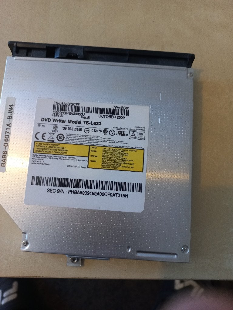 TSST TS-L633B DVD Writer voor laptop – SATA, Computers en Software, Ophalen, Intern, Gebruikt, Windows