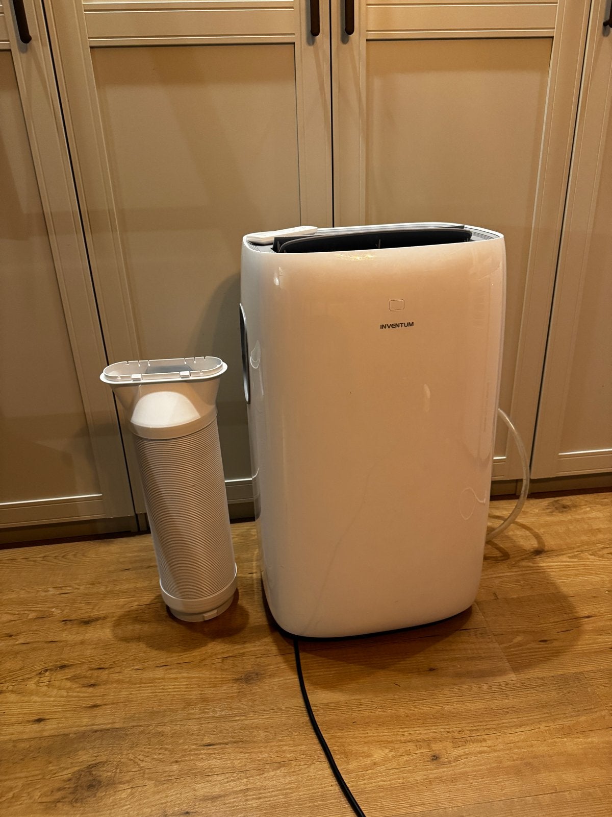 Inventum 12000 BTU Mobiele Airco AC125W/01, Ophalen, Gebruikt, 3 snelheden of meer, Koelen en Ontvochtigen