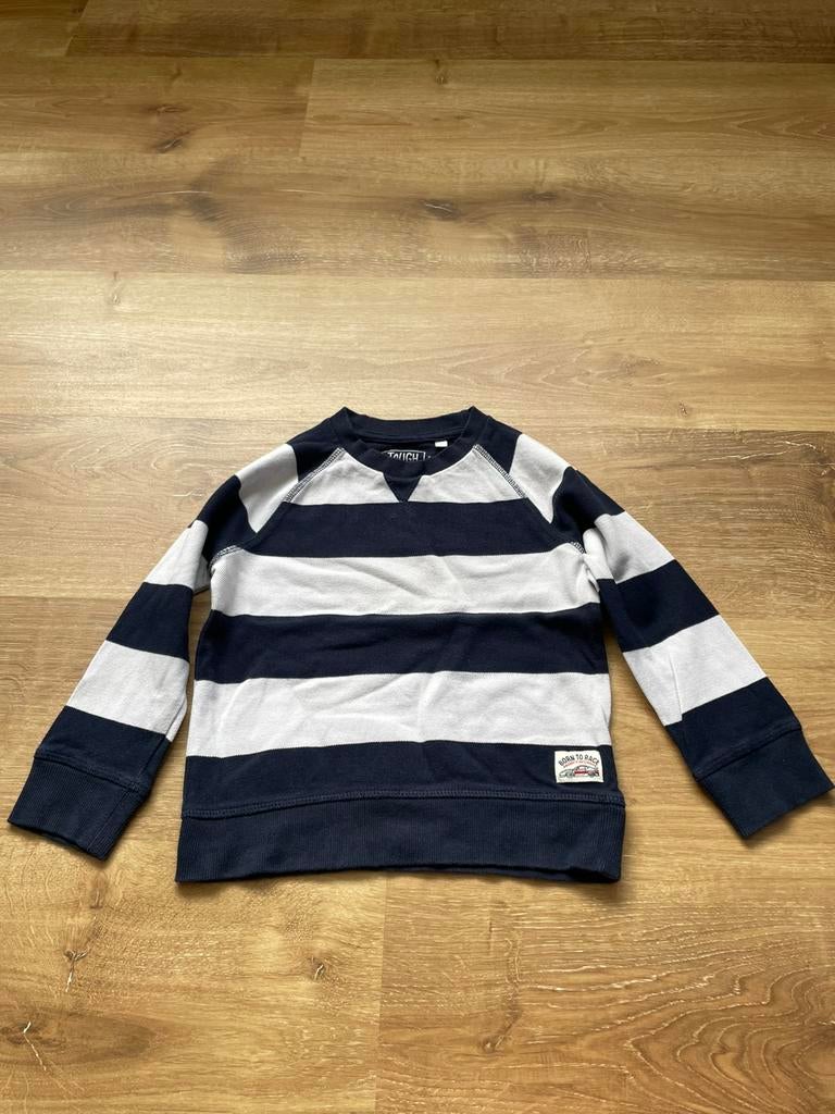 Trui blauw wit gestreept maat 116, Kinderen en Baby's, Kinderkleding | Maat 116, Ophalen of Verzenden, Trui of Vest