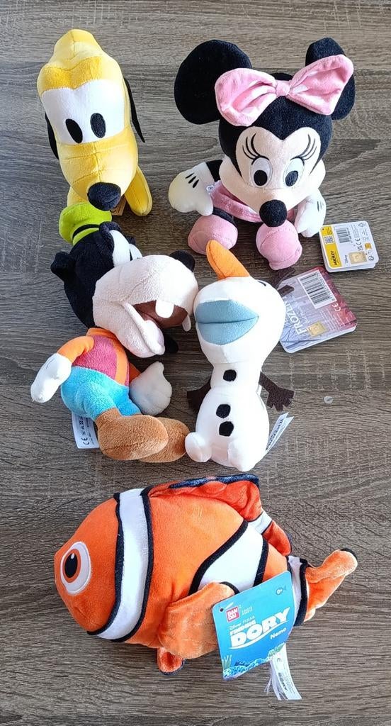 Disney Pluche Figuren: Go, Min, Ol, Plu, Nem, Ophalen, Disney, Disney, Overige typen