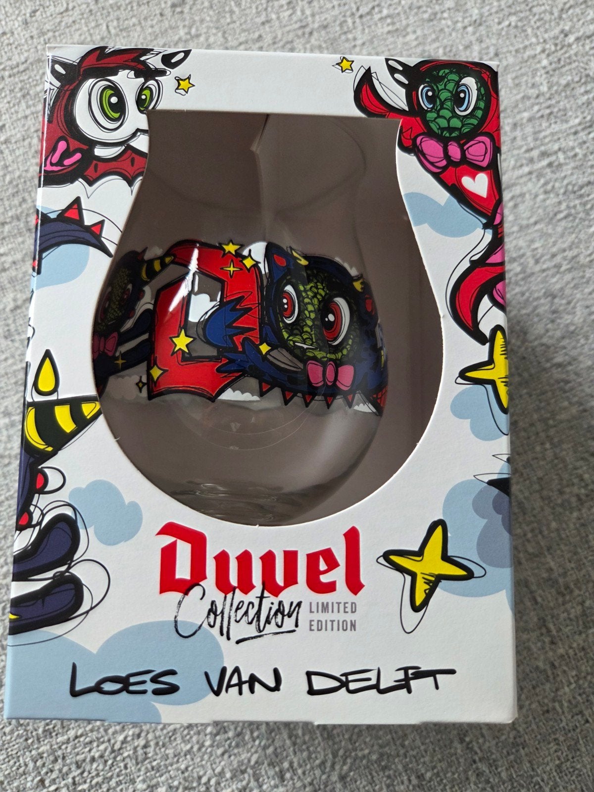 Duvel collection limited edition Loes van Delft glas, Ophalen of Verzenden, Nieuw