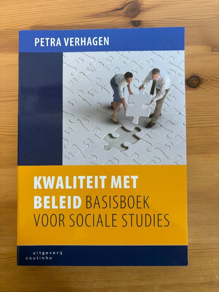 Kwaliteit met beleid – Petra Verhagen (2e druk), Petra Verhagen, HBO, Beta, Ophalen