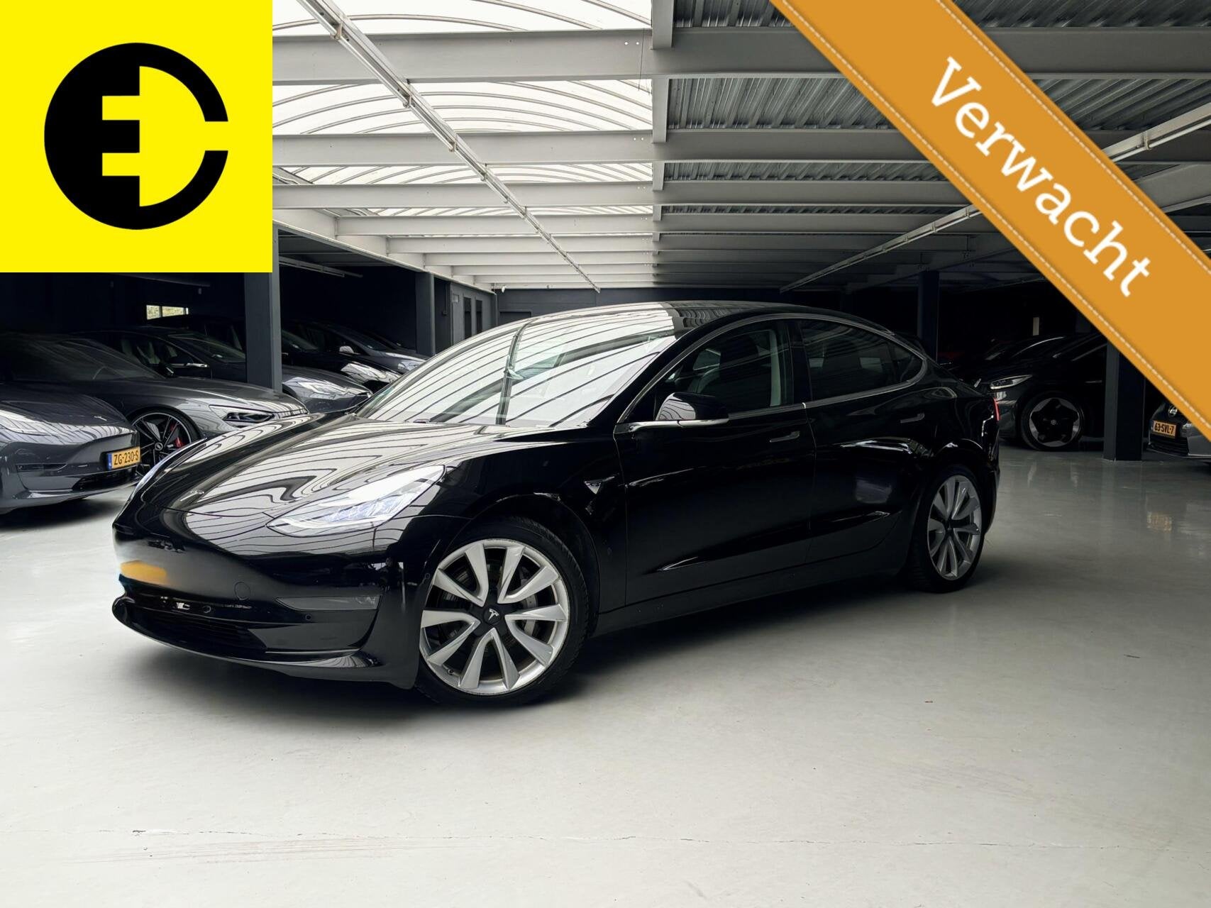 Tesla Model 3 Long Range AWD 75 kWh | FSD | Pano | Incl.BTW, Auto's, Automaat, Zwart, Zwart, 351 pk