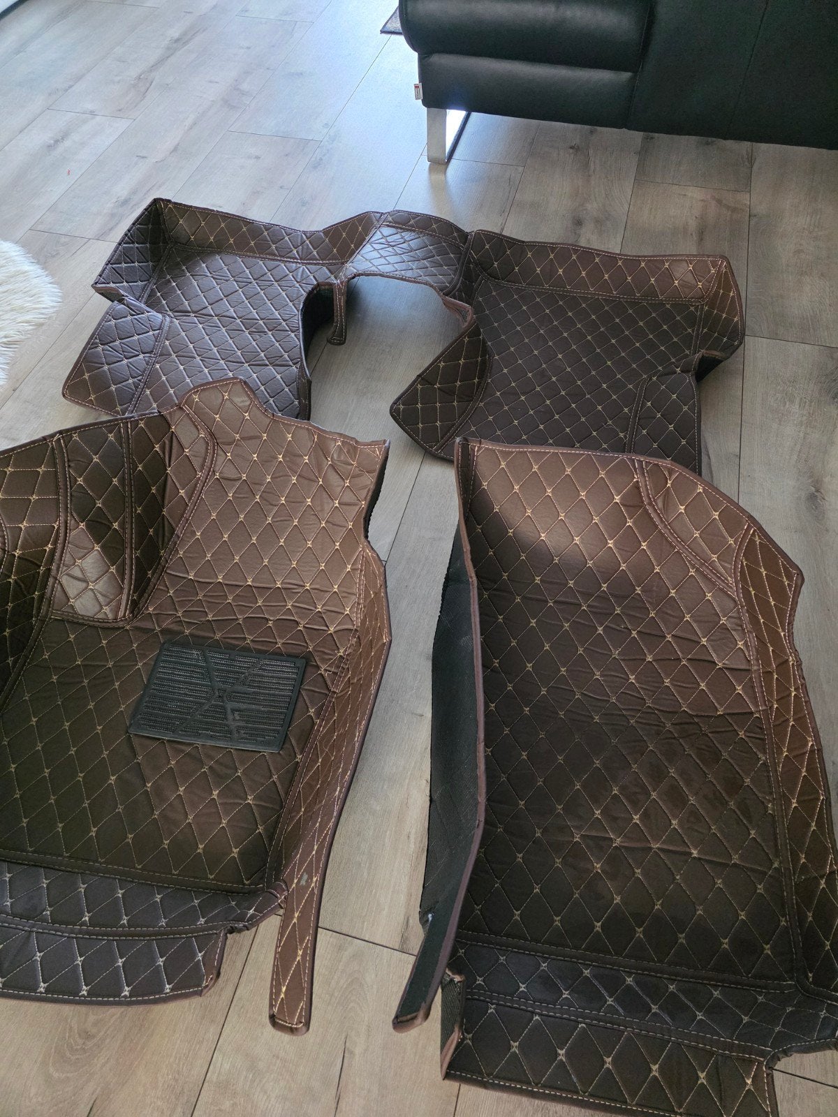Luxe bruine automatten set - Zo goed als nieuw, Ophalen of Verzenden, Zo goed als nieuw