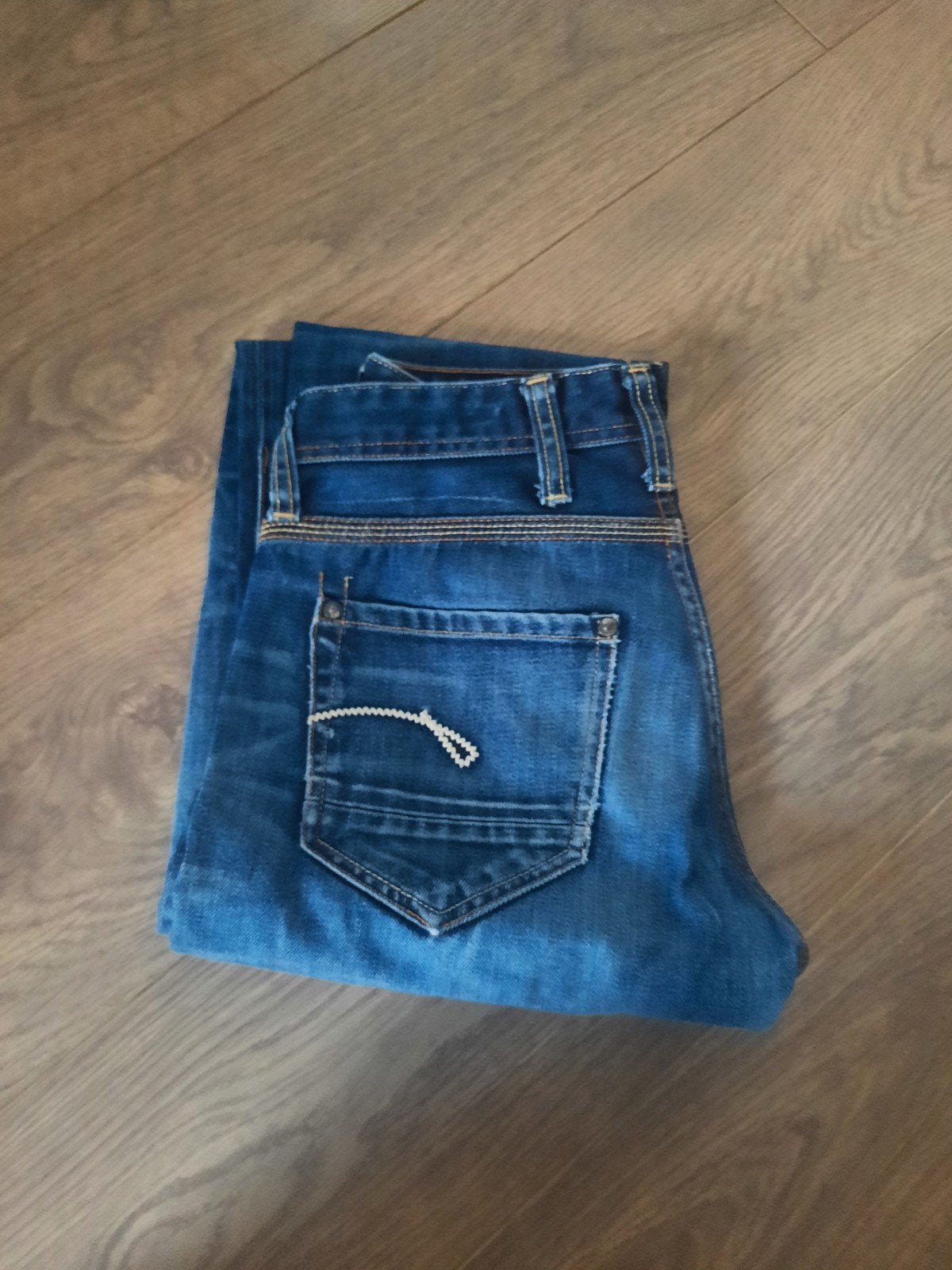 G-Star Raw Denim Straight Leg Jeans Maat 30/32, G-Star Raw, Blauw, W32 (confectie 46) of kleiner, Ophalen of Verzenden