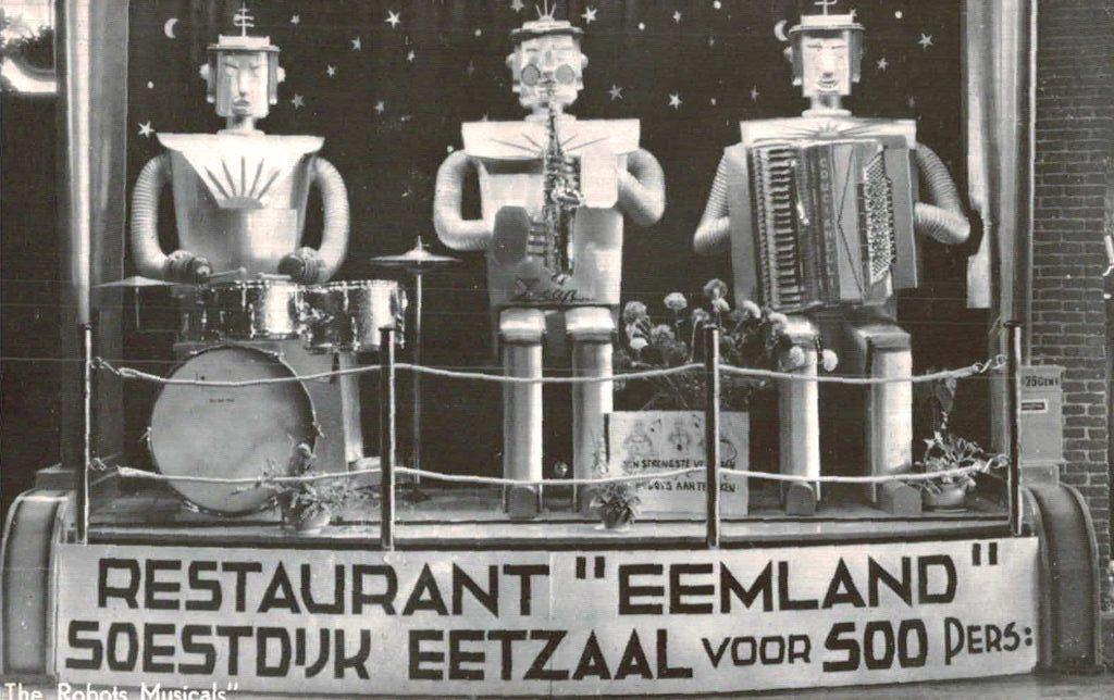 SOESTDIJK Hotel Cafe Rest. EEMLAND met The Robots, Verzamelen, Ophalen of Verzenden, 1940 tot 1960, Ongelopen, Utrecht